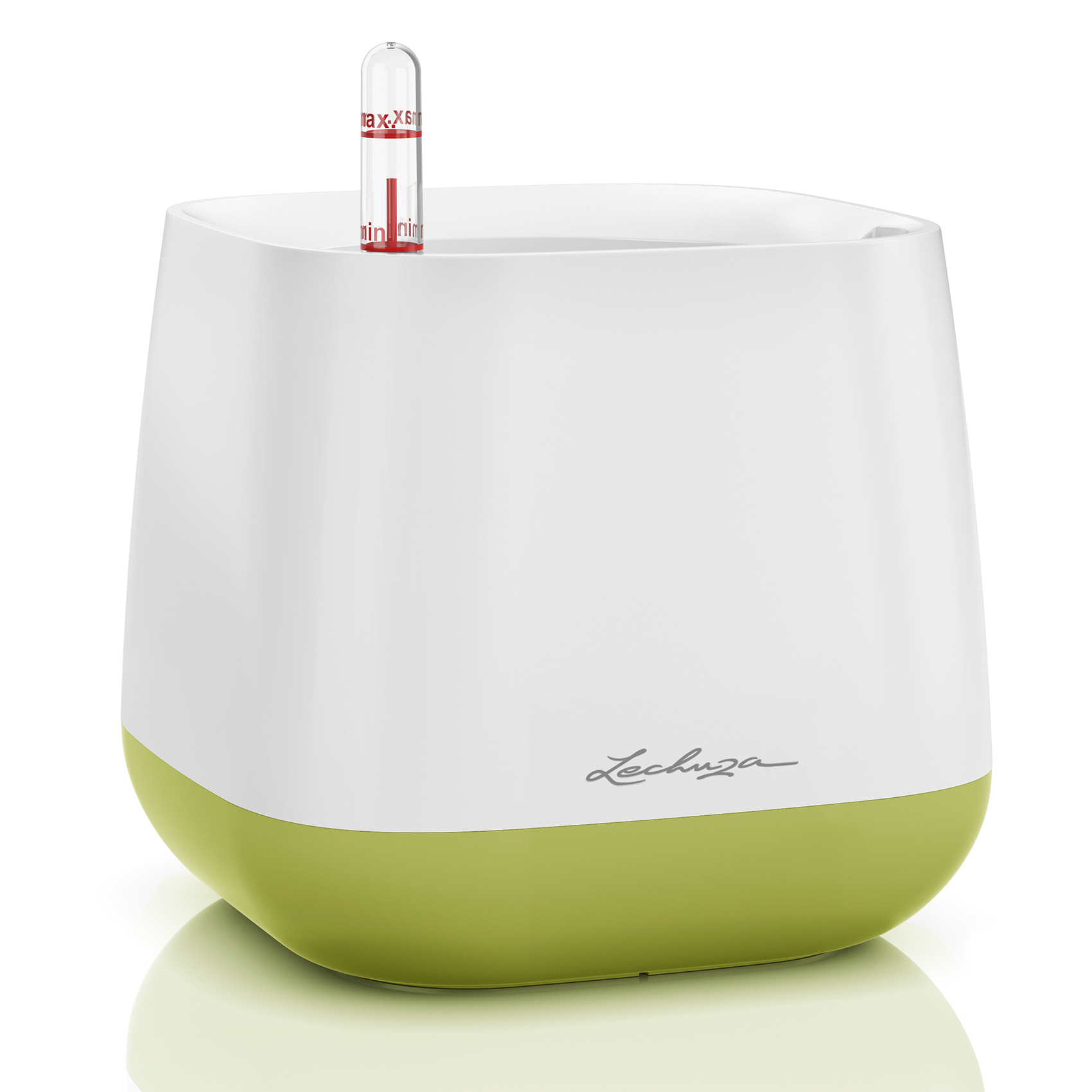 YULA planter white/pistachio semi-gloss